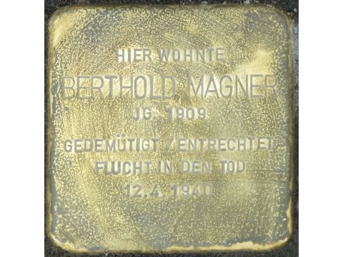 Stolperstein Berthold Magner, Foto:H.-J. Hupka, 2014