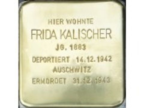 Bildvergrößerung: Stolperstein Frida Kalischer