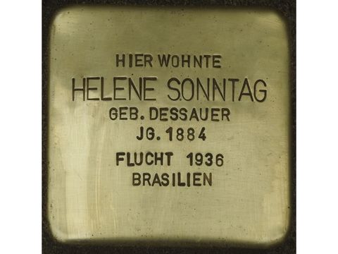 Stolperstein Helene Sonntag