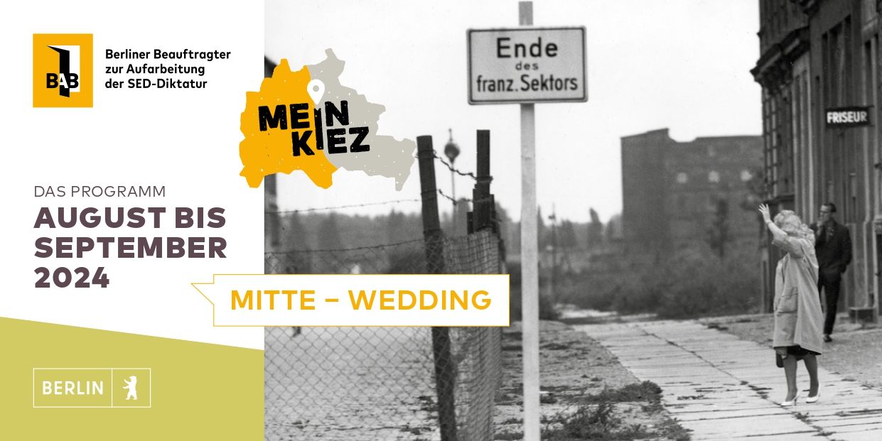 Einladung zu den Veranstaltungen von Mein Kiez in Mitte und Wedding
