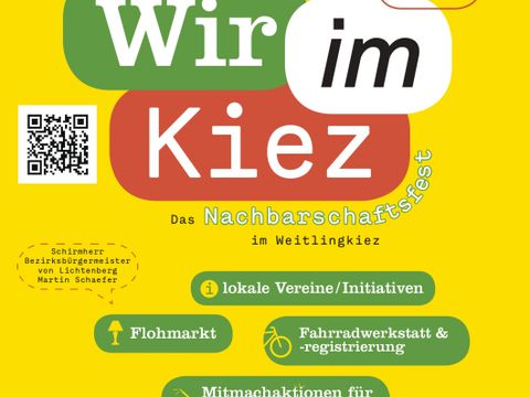 Nachbarschaftsfest „Wir im Kiez“ 2024 - Plakat