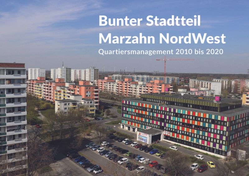 Titelbild der Broschüre "Bunter Stadtteil Marzahn NordWest"