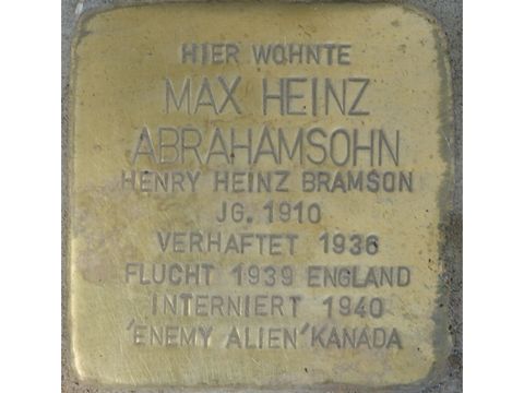 Stolperstein Max Heinz Abrahamsohn