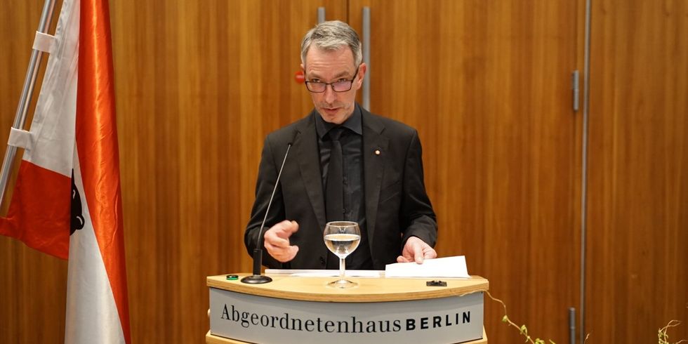 Rede Frank Ebert im Festsaal des Abgeordnetenhauses von Berlin