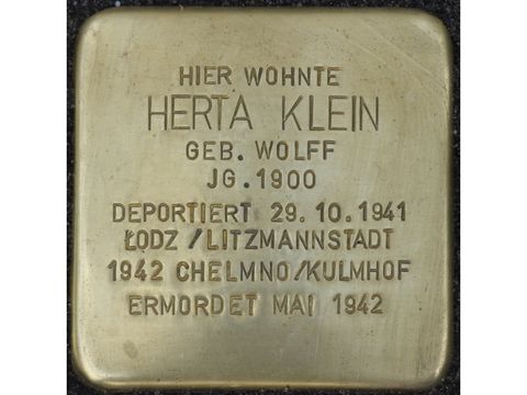 Bildvergrößerung: Stolperstein Herta Klein