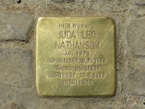 Stolperstein für Juda Leo Nathanson, Foto:B.Plewa