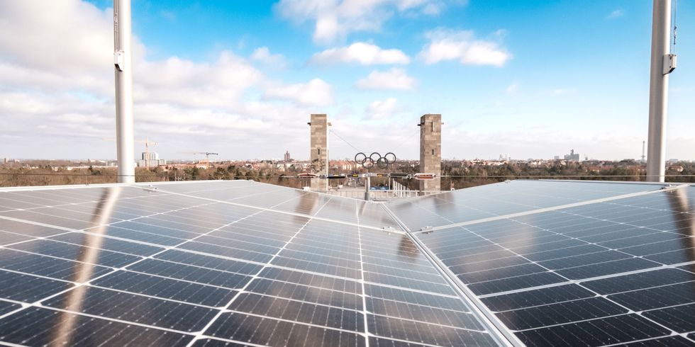 Photovoltaikanlage auf dem Olympiastadion