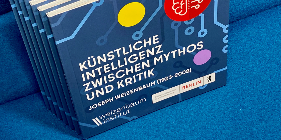 Broschüre "Künstliche Intelligenz zwischen Mythos und Kritik. Joseph Weizenbaum (1923–2008)"