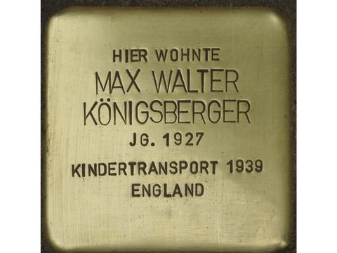 Stolperstein Max Walter Königsberger