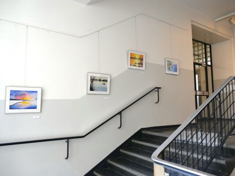 Bildvergrößerung: Ausstellungsansicht in der Südhalle im Rathaus Reinickendorf