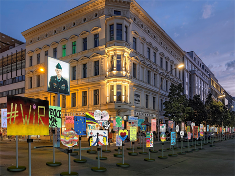 Checkpoint Charlie, Simulation für den 35.Jahrestag des Mauerfalls 2024 