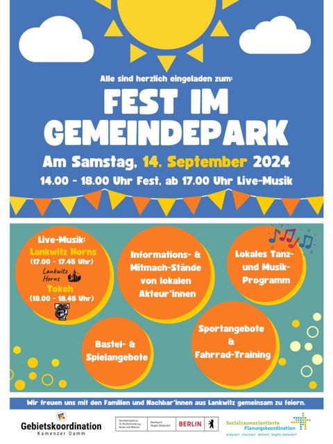 Bildvergrößerung: Flyer: Fest im Gemeindepark