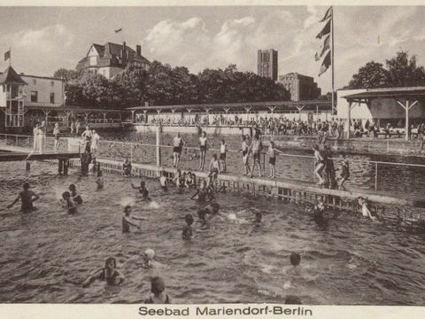 Das Seebad Mariendorf, Postkarte um 1930