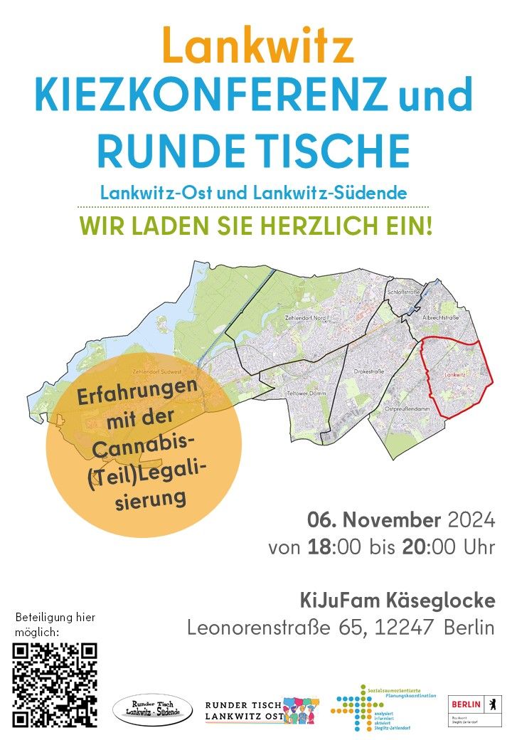 Bildvergrößerung: Flyer für die Kiezkonferenz in der Bezirksregion Lankwitz (02/2024)