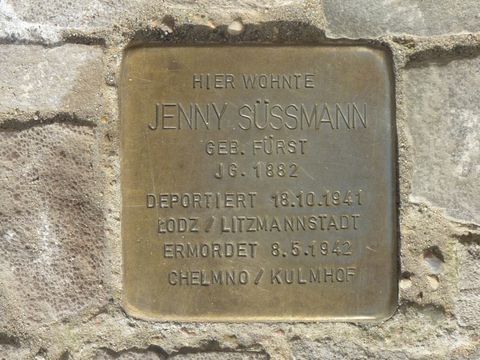 Stolperstein Jenny Süssmann, Foto: KHMM