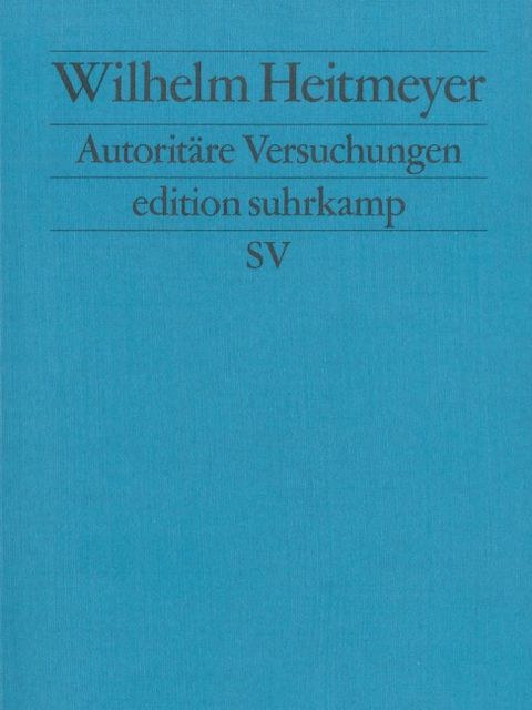 Deckblatt Autoritäre Versuchungen