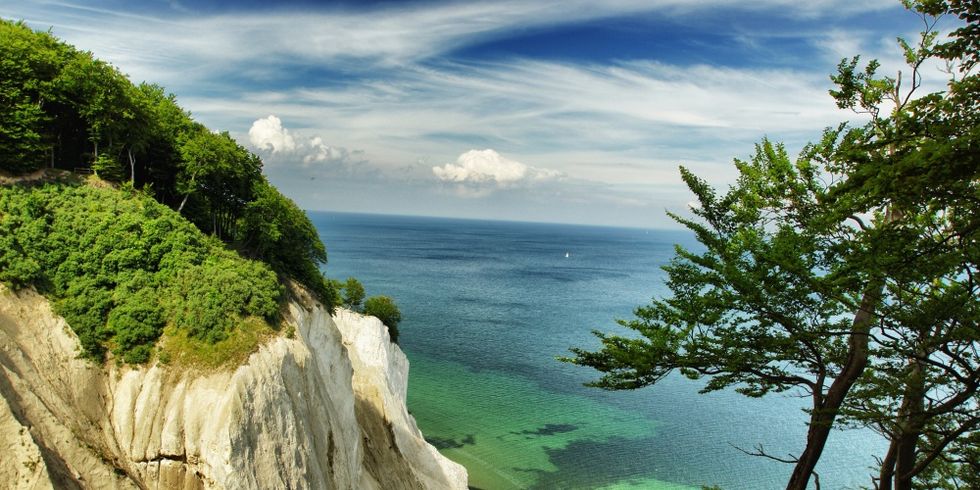 Blick auf den Kreidefelsen und Ostsee