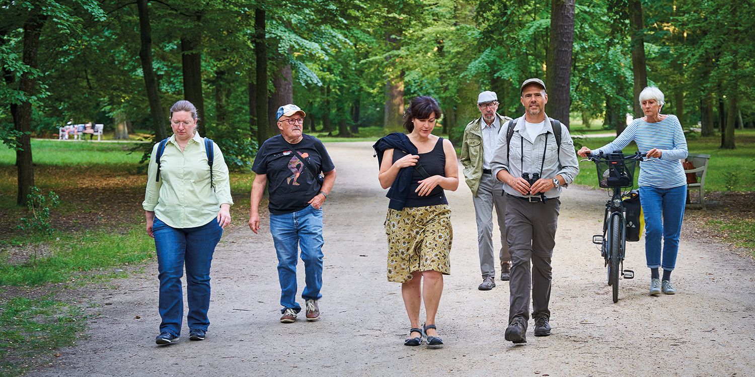 Kursgruppe bei Führung