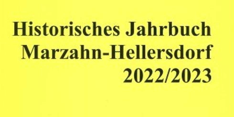 Bildcover vom Historischen Jahrbuch Marzahn-Hellersdorf 2022/2023