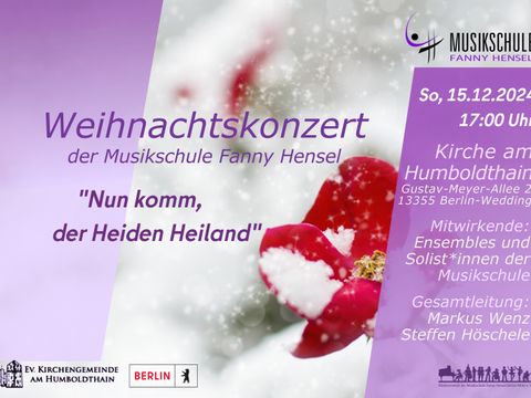 Bildvergrößerung: Plakat Weihnachtskonzert 2024