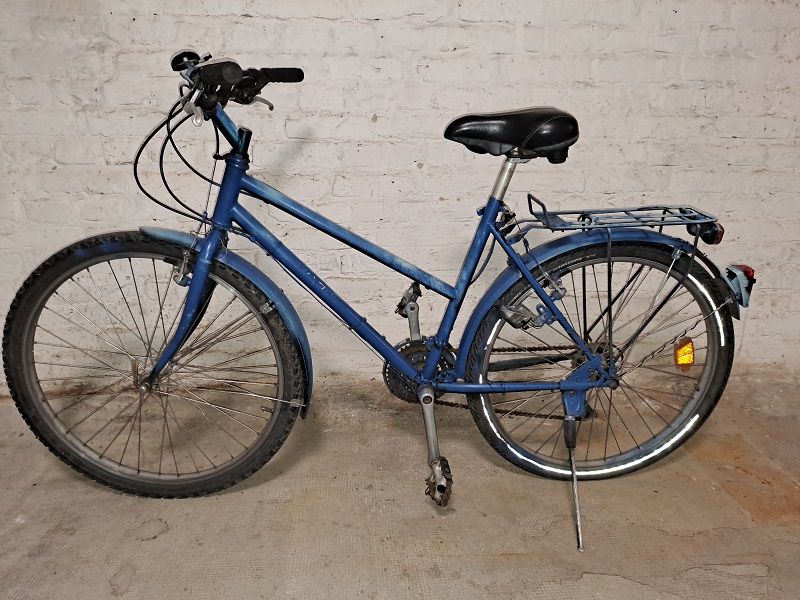 Blaues Fahrrad