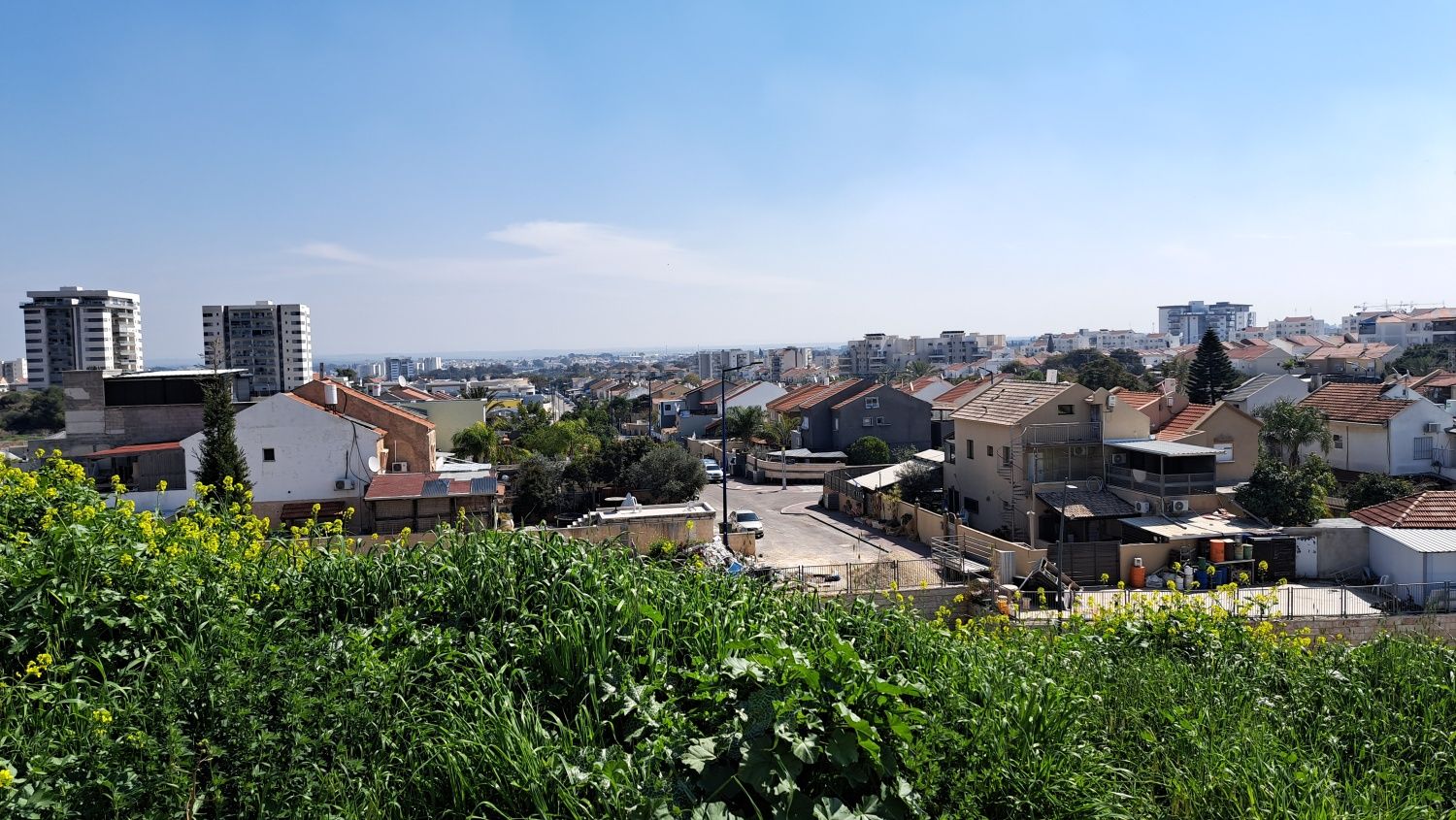 Blick vom Kobi-Hügel auf Sderot