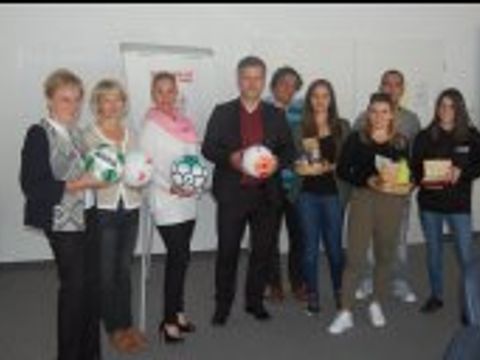 Besuch franzöisischer Fußballerinnen