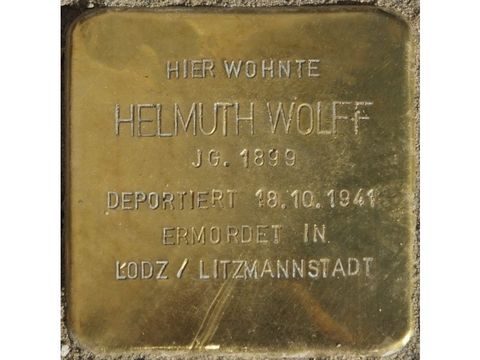 Bildvergrößerung: Stolperstein Helmuth Wolff