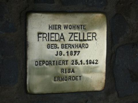 Stolperstein für Frieda Zeller