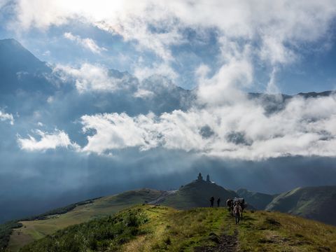 Kaspek Gebirge in Georgien