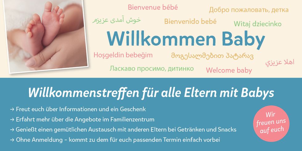 Willkommen Baby - Willkommenstreffen für alle Eltern mit Babys (Cover)