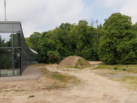 Baugelände für das Außenbecken