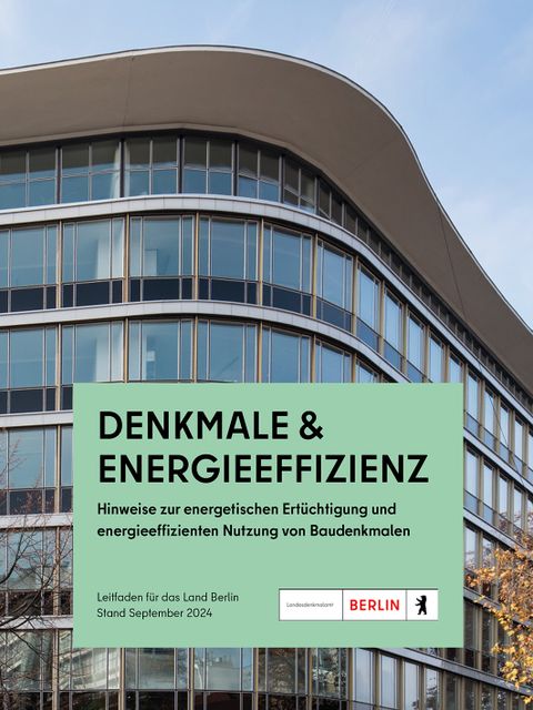 Bildvergrößerung: Cover Leitfaden "Denkmale und Energieeffizienz - Hinweise zur energetischen Nutzung von Baudenkmalen"