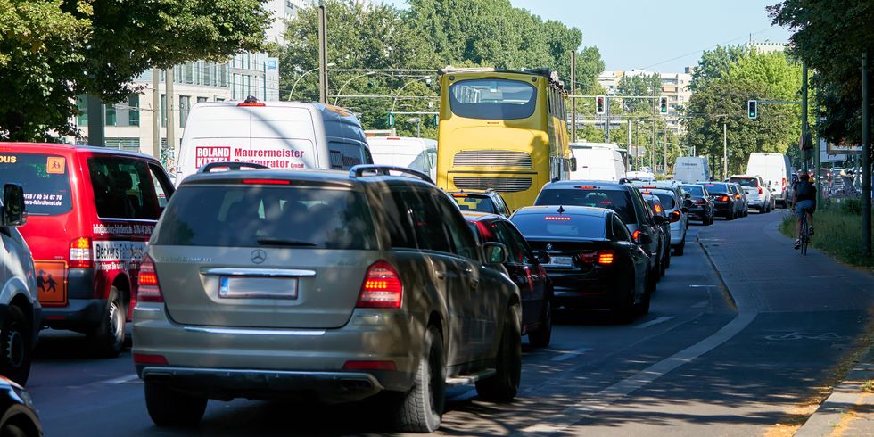 Straßenverkehr im Berliner Stadtzentrum