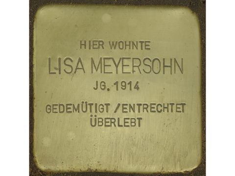 Stolperstein für Lisa Meyersohn