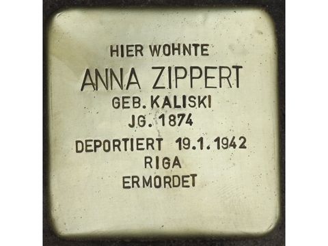 Bildvergrößerung: Stolperstein Anna Zippert