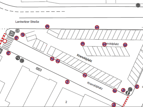 Bildvergrößerung: Verkehrszeichenplan Kranoldplatz 26.06.2022 7-23 Uhr