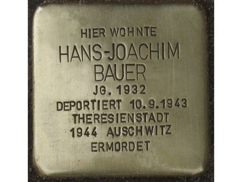 Stolperstein Hans-Joachim Bauer