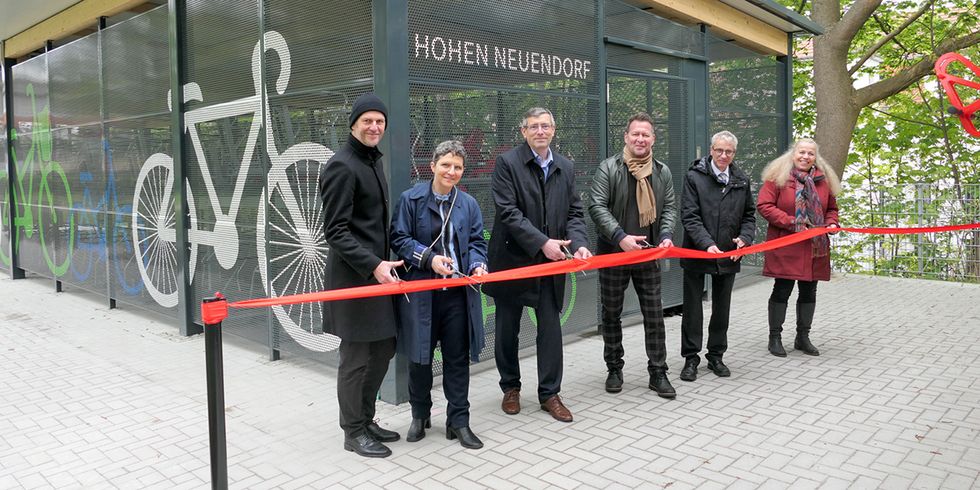 Neue Bike + Ride Anlage in Hohen Neuendorf eingeweiht