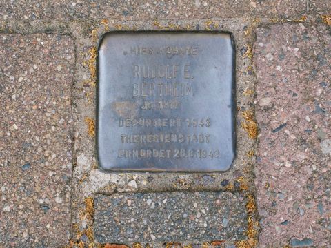 Bildvergrößerung: Stolperstein für Rudolf Emil Bertheim