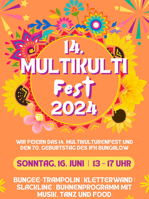 Bildvergrößerung: Flyer zum Multikulturenfest 2024
