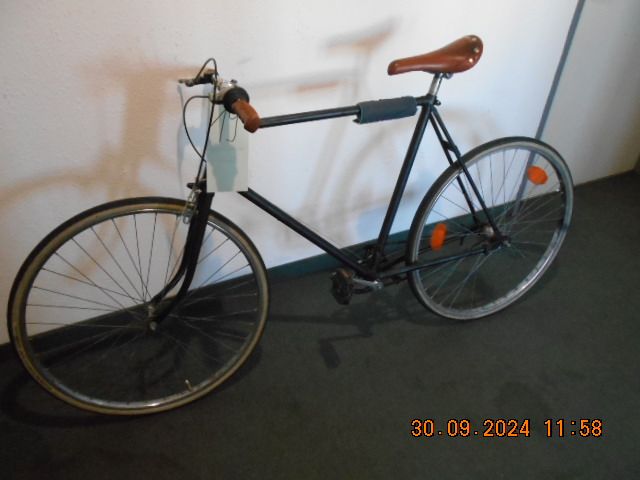 Blaues Herrenfahrrad