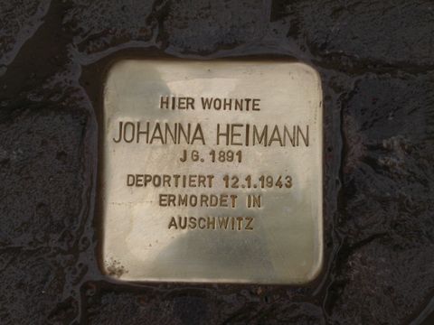 Stolperstein Johanna Heimann