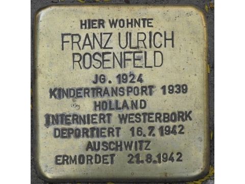 Bildvergrößerung: Stolperstein Franz Ulrich Rosenfeld