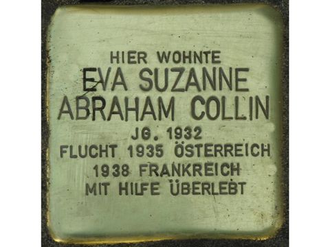 Stolperstein Eva Suzanne Abraham Collin