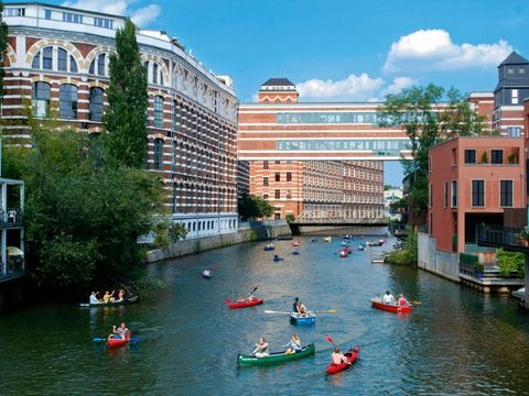 Blick auf den Karl-Heine-Kanal in Leipzig-Plagwitz