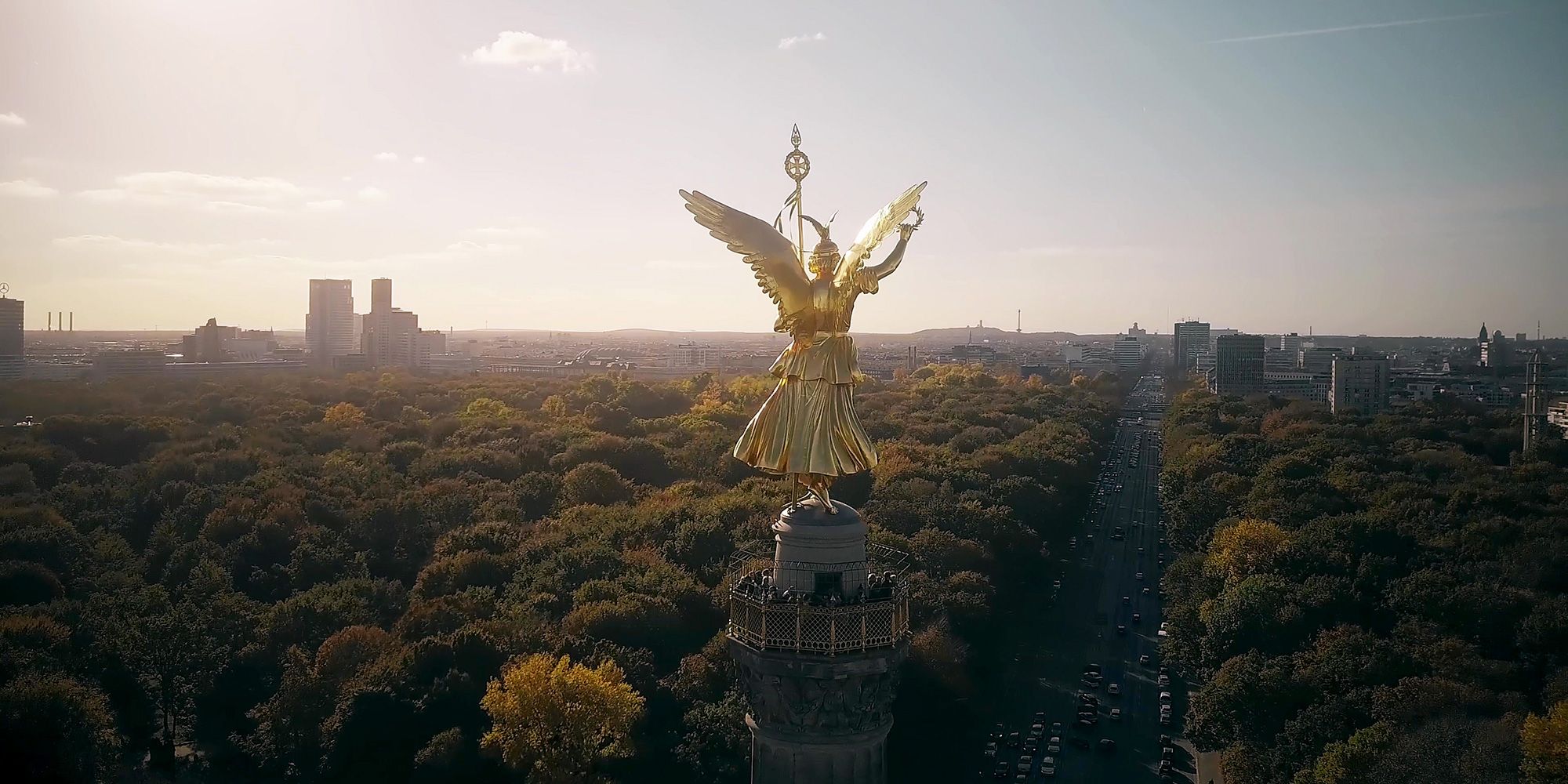 Luftaufnahme Siegessäule Berlin