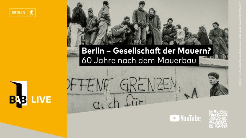 Flyer Reihe Berlin - Gesellschaft der Mauern?