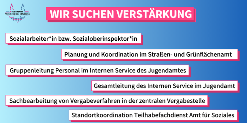 Aktuelle Stellenausschreibungen Friedrichshain-Kreuzberg