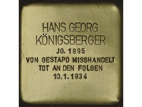 Stolperstein Hans Georg Königsberger